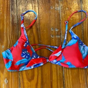 Floral bikini top
